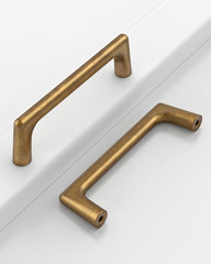 10 Pack 3.75″(96mm) Vintage Antique Brass Cabinet Pulls Kitchen Cabinet Handles