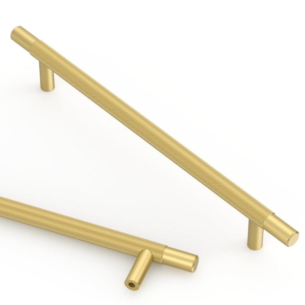 Asidrama 10 Pack 7.5 Inch(192mm) Brushed Gold 7.5″ Hole Center,