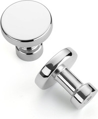 Asidrama 10 Pack 1-1/4 inch Polished Chrome Kitchen Cabinet Knobs Dresser Knobs