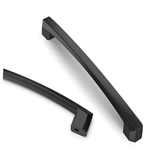 5 Inch(128mm) Kitchen Cabinet 5″ Hole Center(128mm) Matte Black 10 Pack