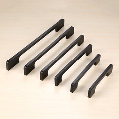 Black Metal Cupboard Drawer Cabinet Handle Knobs Furniture Wardrobe Door Pull