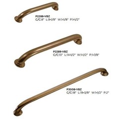 13” Hickory P2289-VBZ Copper-Bronze Zephyr Appliance Pull, Large Cabinet Handle
