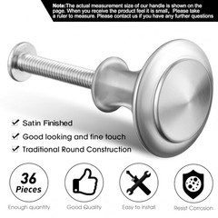 Ripeng Pieces Round Ringed Kitchen Cabinet Pulls Kitchen Drawer 1.06 Inch 36
