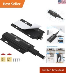 Versatile 2-Pack Magnetic Cabinet Latches – Easy Adhesive or Screw Installation