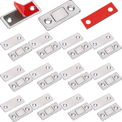 12 Pack Ultra Thin Drawer Magnets Stainless Steel Cabinet Door Closures Magnets