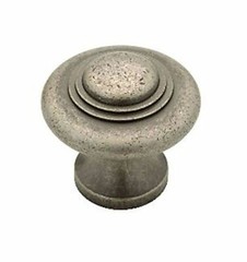 10 Knobs Pulls Kitchen Cabinet Drawer Handles Ringed Pewter Textured