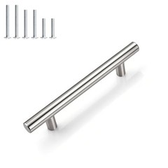 Pack 3-3/4 Inch (96mm) Hole Center 3-3/4 Inch Hole Center 10 Brushed Nickel