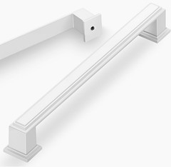 Lardmon 11 Pack 7.5 Inch(192mm) Hole Center Matte White Modern Cabinet Pulls
