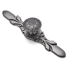 Gunmetal Grey Flower Cabinet Drawer Knobs Back Plate Fits 11/4 54/5 In 10 PCS