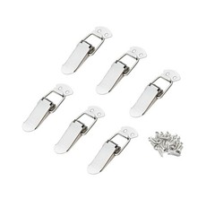Latch, Stainless Steel Spring Loaded Toggle Silver Catch Hasp