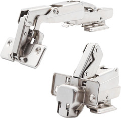 2Pcs 165 Degree Half Overlay Cabinet Hinges, Lazy Susan Hinge, Soft Close Hinge