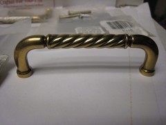 3 X P116 Sherwood Antique 3″cc Solid Brass Handle Pulls Belwith Keeler Annapolis