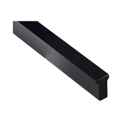 T Shaped Black Drawer Pulls for Kitchen Cabinets Aluminum Handle 10 Pack