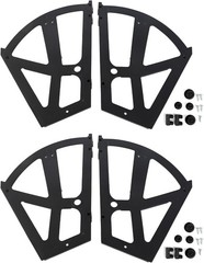 4Pcs Hinges for Shoe Racks, ABS Shoe Cabinet Hinge Replacement with 22Pcs Acc…