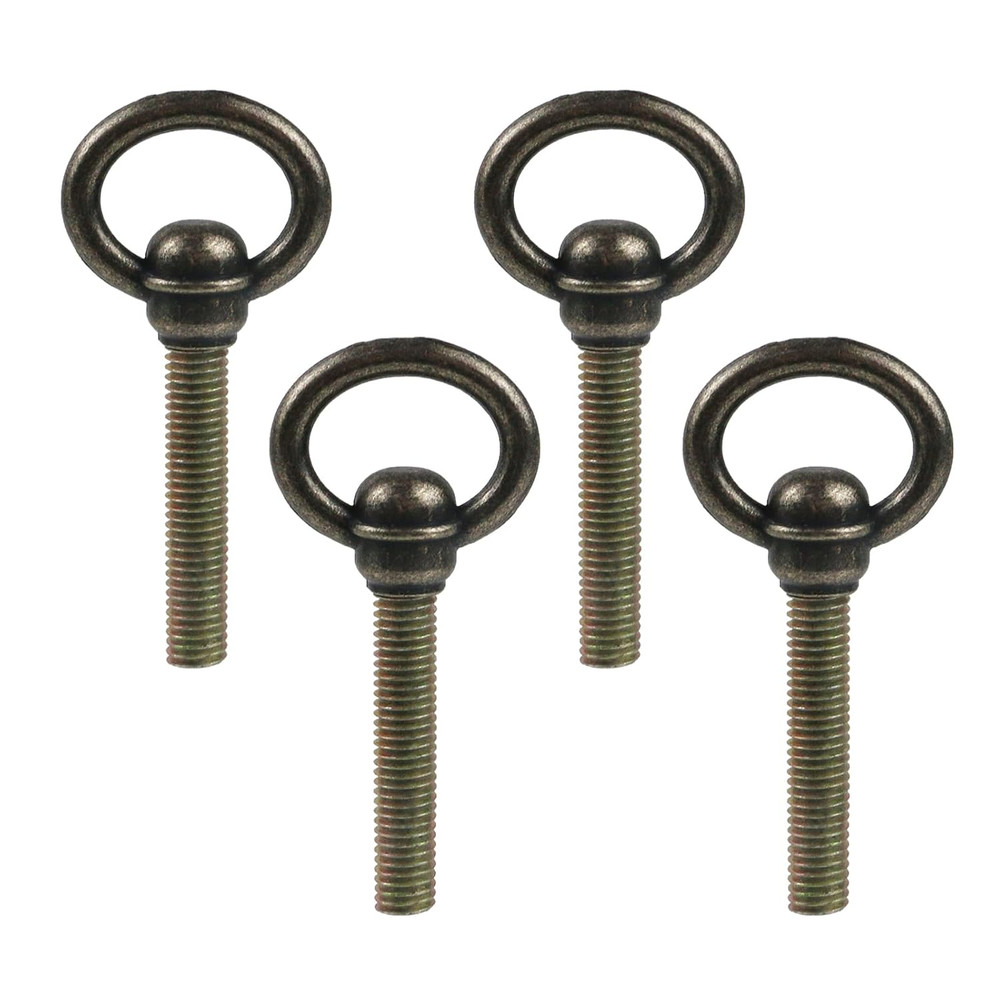 4Pcs Antique Brass Swivel Mirror Screws 2.79 Inch Cheval Mirror Swing Mounting B