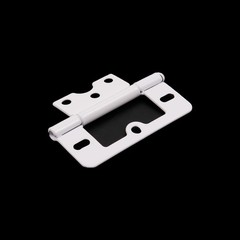 3″ Non Mortise Iron Flat White Hinge for Cabinet Wardrobe and Window,Mute and…
