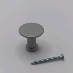 22 Pack Round Knob Metallic Silver Pull Kitchen/Bathroom Cabinet Hardware Hanger