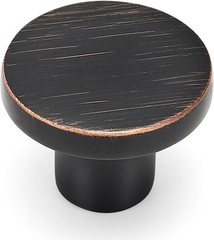 1.18 In Round Cabinet Knob in Oil Rubbed Bronze Finish – Universal Fit