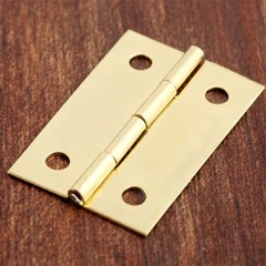 Vintage Gold Zinc Alloy Furniture Cabinets Decor Wooden Box Flat Hinges 10Pcs