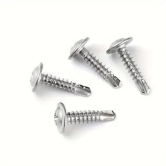 250pcs 410 Stainless Steel HSS Drill Tail Screws, 81/2″, 5/8″, 3/4″, 1″, 1-1/4″,