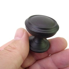 2-pc 1-1/4″ D Black Bronze Cabinet Drawer Knobs Amerock BP55342BBR