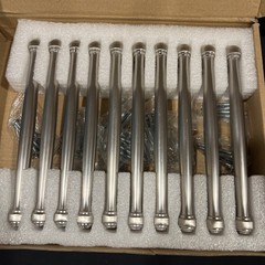 10 Pack Polished Nickel Cabinet Pulls 6-1/4 Inch(160Mm) Hole Centers Cabinet Pul