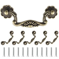 6 Pcs 3.75 Inch Vintage Drop Bail Drawer Pulls Bail Handle Drop Pulls Antique…