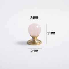 Brass Crystal Wardrobe Door Knob Drawer Pull Furniture Wine Cabinet Long Handle