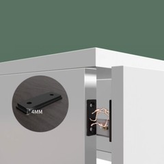 L/I Shape Very Strong Magnetic Catch Latch Ultra Thin For Door Cabinet Cupboard