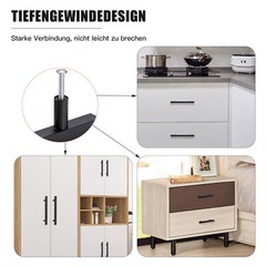 LOT Kitchen Cabinet Handles Pulls Matte Black Stainless Steel Drawer T Bar Pulls