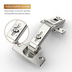 Furniware 1 Pair 135 Degree Lazy Susan Hinges,Full Overlay Concealed for Cabinet