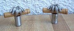 VICENZA DESIGNS PALMARIA BAMBOO LEAF PULL HANDLE KNOB CABINET SATIN NICKEL K1141