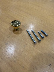 1″ x 1.25″ GOLD Door/Drawer/Cabinet Knobs, QTY 20