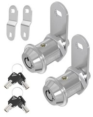 RV Storage Locks, 7/8” Camper 7/8 inch, 2 Locks with 4 Keyed Alike CROME