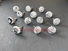 12 PC SET of KIDS cabinet dresser knobs Ceramic Knobs by theCarnatico