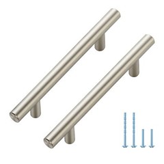 5 Pack 6 Inch Length Kitchen Cabinet Handles with 3.75 Inch Hole Center Brush…