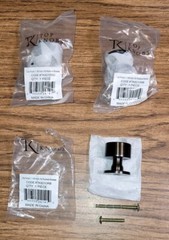 LOT OF 3 TOP KNOBS TK821ORB LILY 1-1/8 INCH OIL RUBBED BRONZE