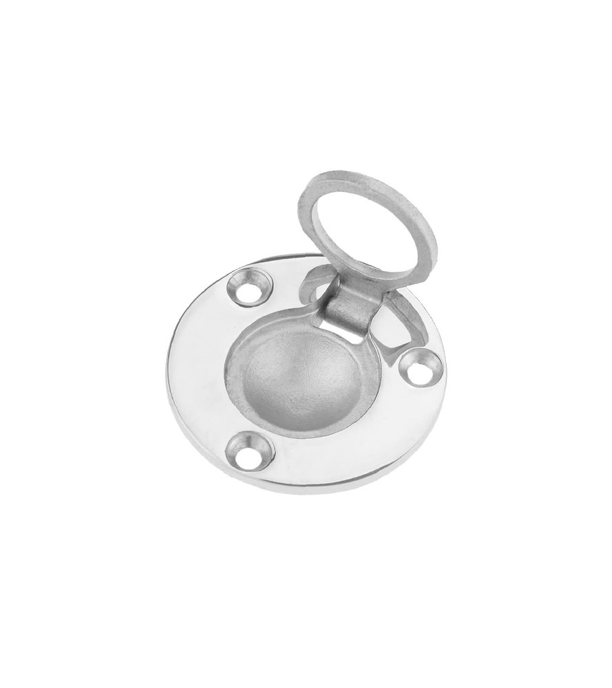 Boat Ring Hatch, 50mm/1.97″ Round Steel Flush Pull Latch, Deck Recessed Pull …