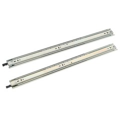 1 Pair of 24In Locking Drawer Slides Full Extension & Lock 150 lb Load Capacity