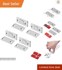 Corrosion-Resistant Magnetic Closures, Ultra-Thin and Easy to Install, 4 Pack