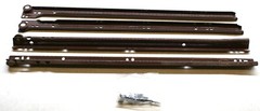 NEW !! Genuine BLUM 16 INCH Epoxy Coated Brown Euro Drawer Slides. Made in USA