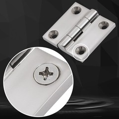 Laorde 316 Stainless Steel Marine Hinges 1.5″ x 1.5″ 12 Pack Boat Hatch