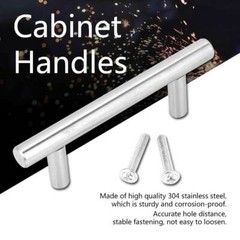 T Bar Pulls Handles Stainless Steel Kitchen/Bathroom Cabinet Hardware Knobs USA