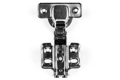 (2 Pieces) Half Overlay Frameless Concealed Cabinet Hinges with Screws