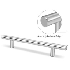 1 Pack Kitchen Cabinet Handles Silver Drawer Pulls 12″, 7.5″ Hole Center