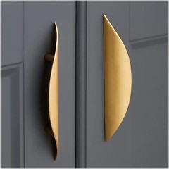 Primst 4 Pack Brushed Gold Cabinet Pulls 3-3/4″ Hole