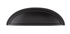 Emtek 86173US19 Cup 4″ Center to Center Cabinet Pull – Flat Black