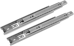 Drawer Slides, 10 Inch Full Extension 3 Section Ball Bearing Side Mounted Drawe