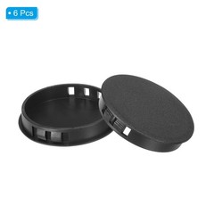 PATIKIL 60mm Plastic Hole Plugs – 6 Pcs Flush Type for Cabinets