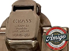 GRASS 1006-30 CABINET HINGE 110° open w/ Clip-On Plate 044, RARE! Austria